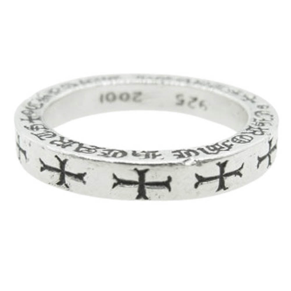 CHROME HEARTS クロムハーツ（原本無） 3mm SPACER NYC FUCKYOU スペーサー ファックユー リング シルバー系 17号【中古】