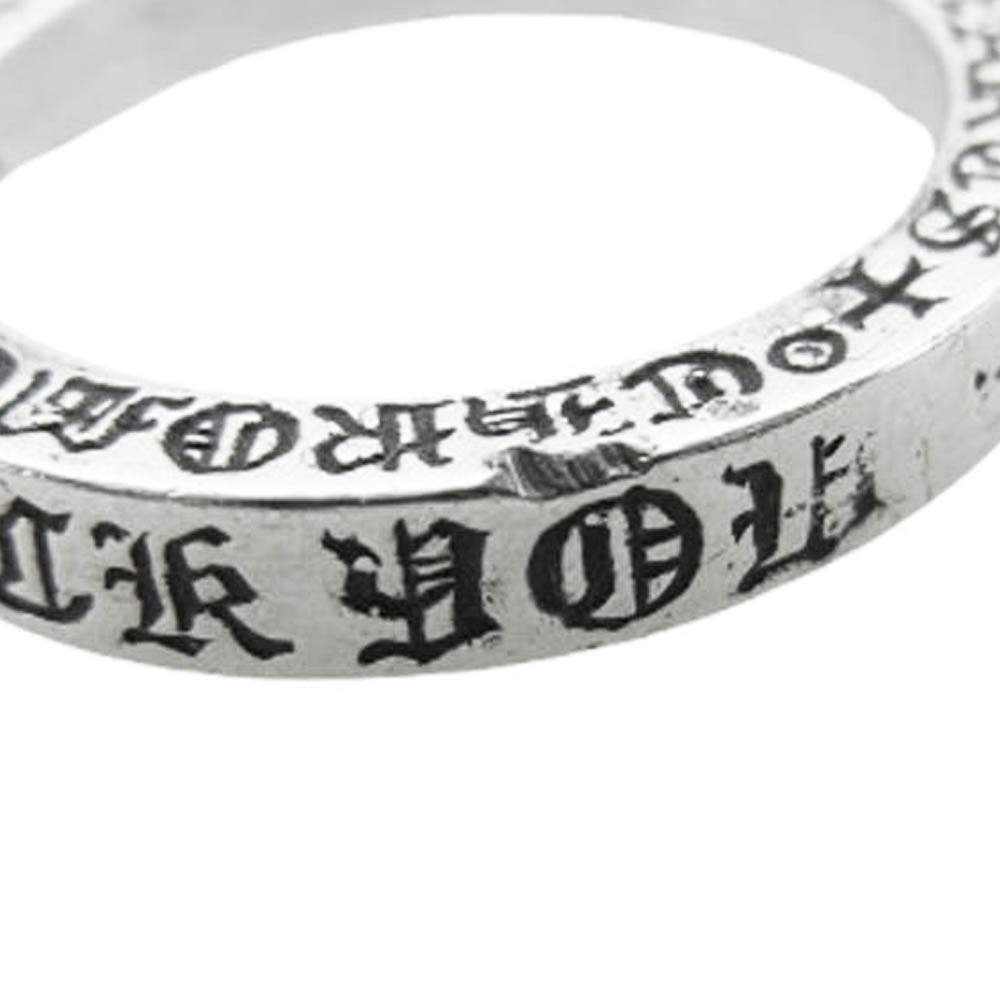 CHROME HEARTS クロムハーツ（原本無） 3mm SPACER NYC FUCKYOU スペーサー ファックユー リング シルバー系 17号【中古】