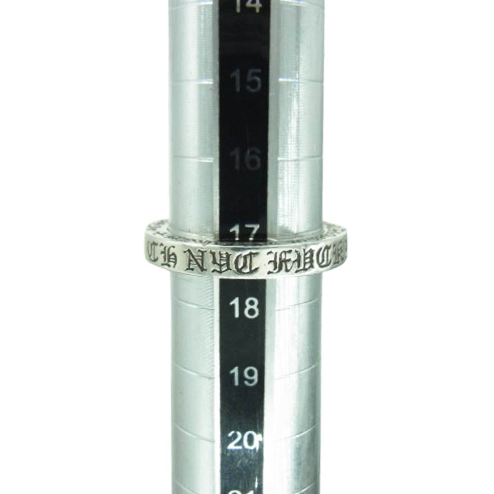 CHROME HEARTS クロムハーツ（原本無） 3mm SPACER NYC FUCKYOU スペーサー ファックユー リング シルバー系 17号【中古】