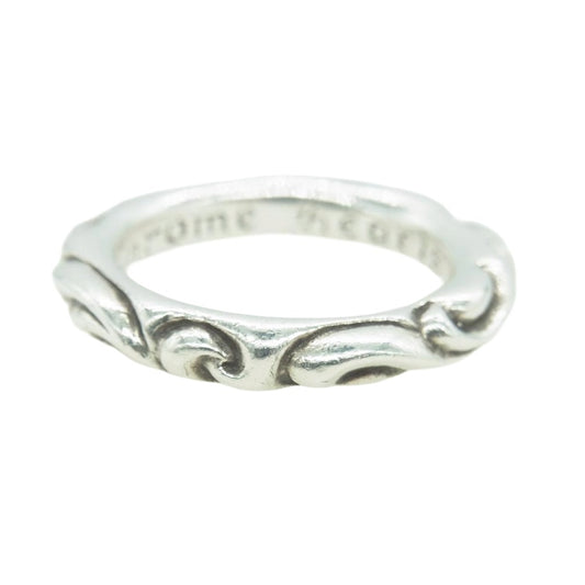 CHROME HEARTS クロムハーツ（原本無） SCRL BAND スクロールバンドリング シルバー系 15.5号【中古】