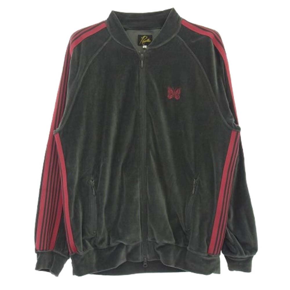 Needles ニードルス MR291 R.C. Track Jacket C/PE Velour ベロア トラックジャケット グレー系 L【中古】