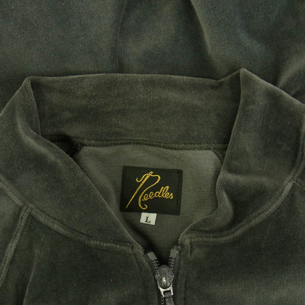 Needles ニードルス MR291 R.C. Track Jacket C/PE Velour ベロア トラックジャケット グレー系 L【中古】