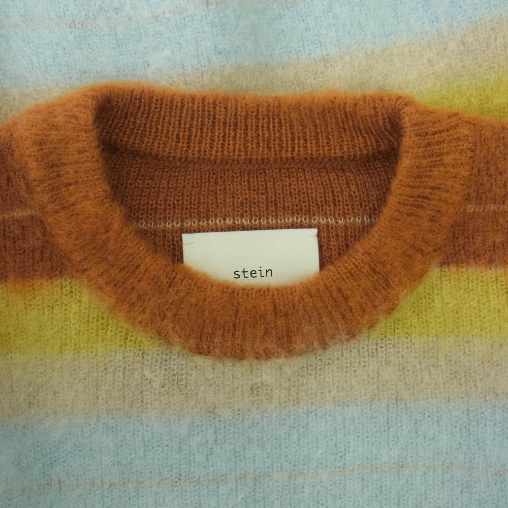 ssstein シュタイン ST.533-2 COLOR COMBINATION MOHAIR LS #MULTI STRIPES カラーコンビネーション モヘア マルチストライプ ニット セーター マルチカラー系 S【美品】【中古】