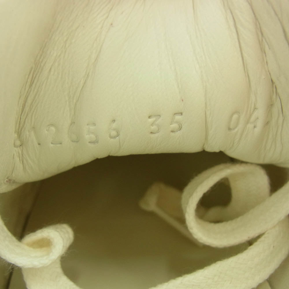 GUCCI グッチ G75 インターロッキングG レザーパッチ スエード メッシュ ローカット スニーカー レッド系 35【極上美品】【中古】