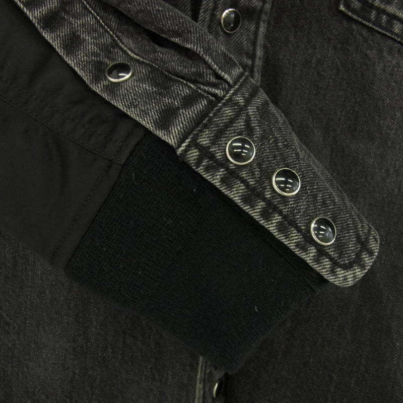 極美品✨ サカイ デニムシャツ 21SS 近年 ドッキング シースルー