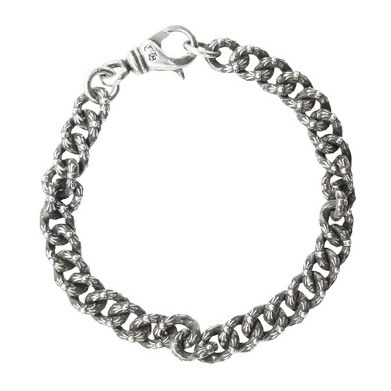 CHROME HEARTS クロムハーツ（原本無） XTRA FNCY MINI エクストラファンシー ミニ ブレスレット 7inch 7インチ シルバー系【中古】