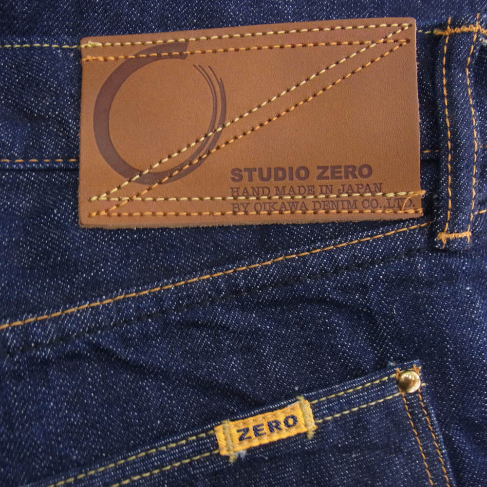 オイカワデニム Lot-Y1 STUDIO ZERO ストレート デニム パンツ ジーンズ インディゴブルー系 34【極上美品】【中古】