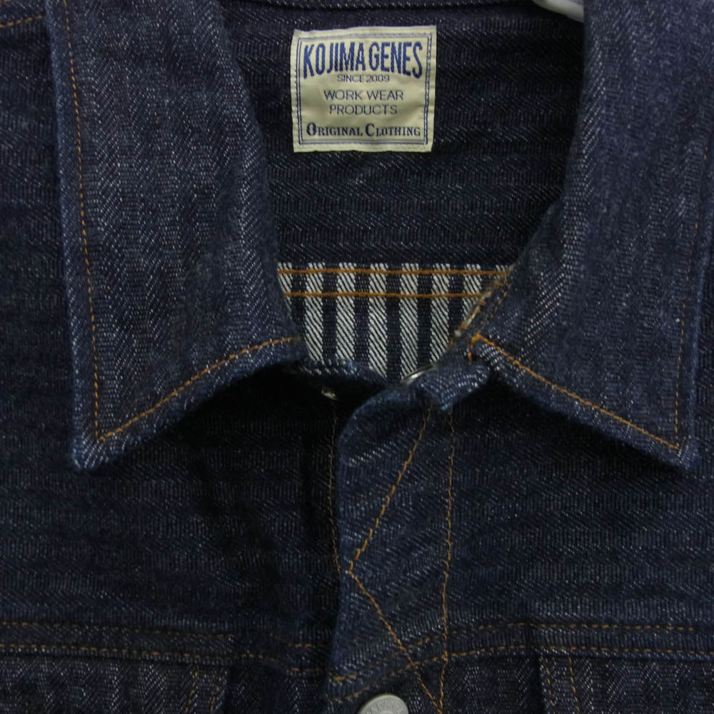 KOJIMA GENES 児島ジーンズ 4POCKET SHIRT 4ポケット シャツ インディゴブルー系 L【美品】【中古】