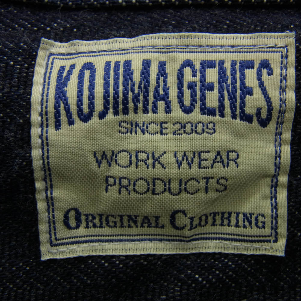 KOJIMA GENES 児島ジーンズ 4POCKET SHIRT 4ポケット シャツ インディゴブルー系 L【美品】【中古】