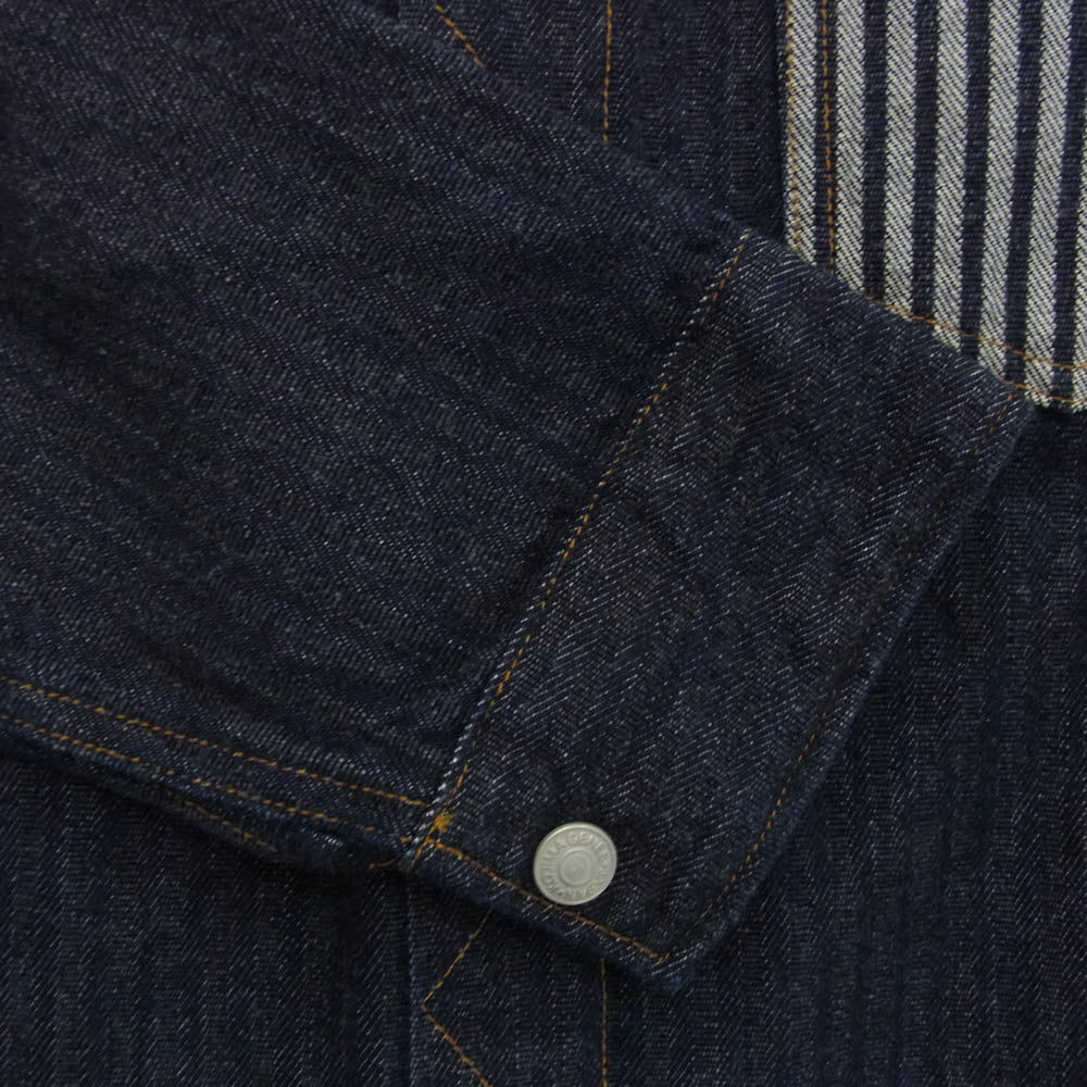 KOJIMA GENES 児島ジーンズ 4POCKET SHIRT 4ポケット シャツ インディゴブルー系 L【美品】【中古】