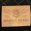 KOJIMA GENES 児島ジーンズ ダブルニー シェルステッチ ブラック ジーンズ デニム パンツ ブラック系 32【極上美品】【中古】