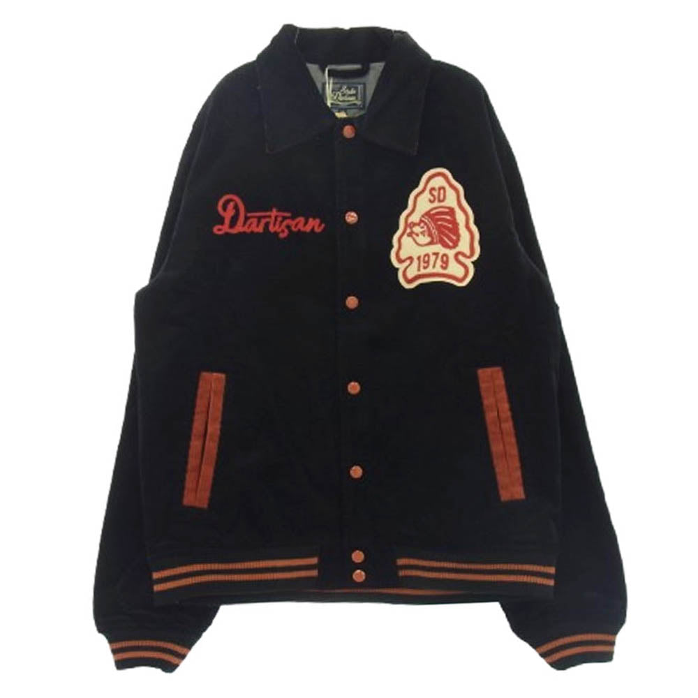 STUDIO D’ARTISAN ステュディオダルチザン SD4601 Corduroy Stadium Jacket コーデュロイ スタジアム ジャケット ブラック系 40【新古品】【未使用】【中古】