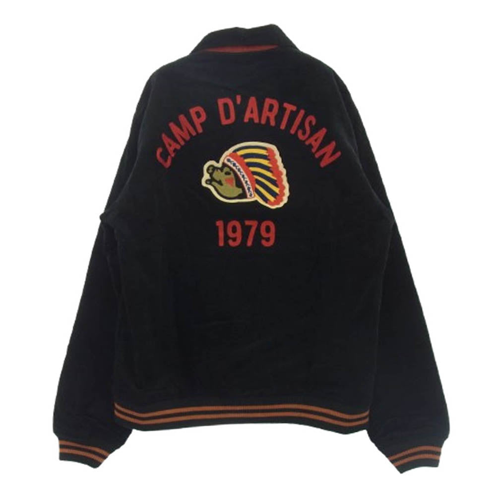 STUDIO D’ARTISAN ステュディオダルチザン SD4601 Corduroy Stadium Jacket コーデュロイ スタジアム ジャケット ブラック系 40【新古品】【未使用】【中古】