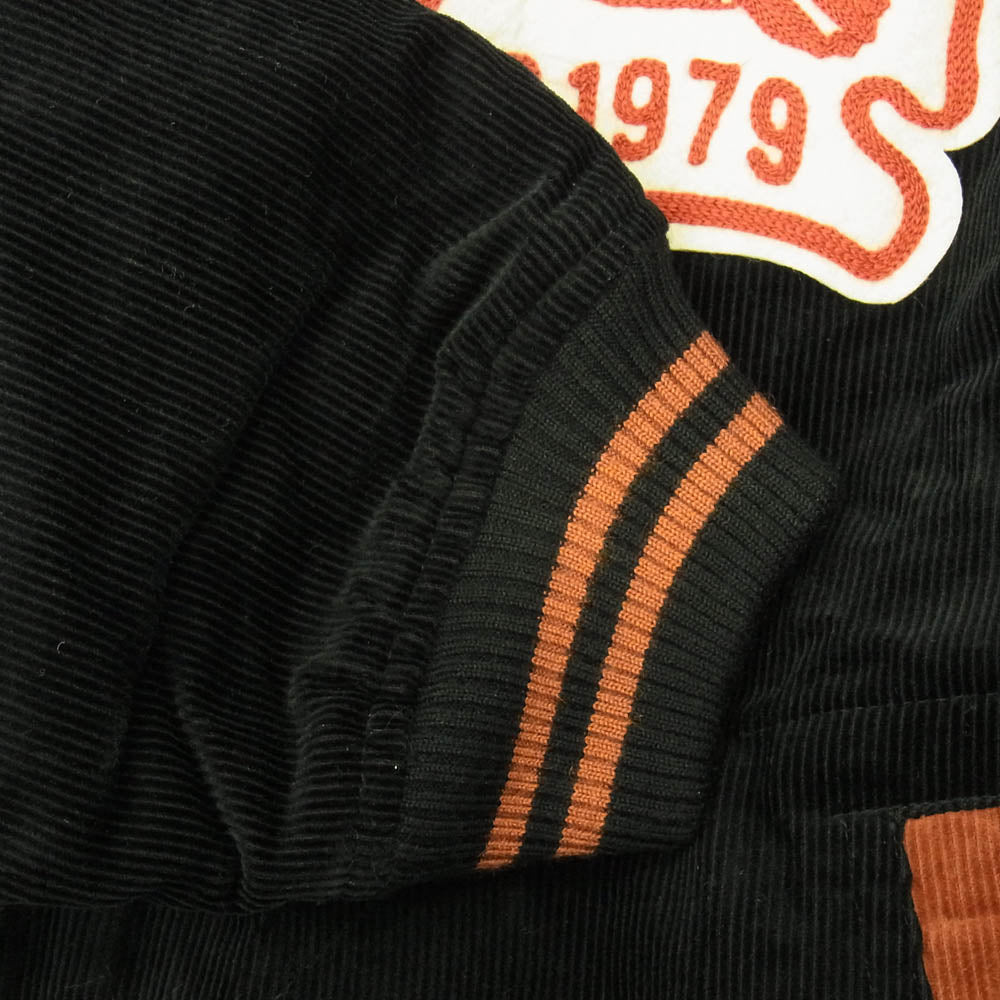 STUDIO D’ARTISAN ステュディオダルチザン SD4601 Corduroy Stadium Jacket コーデュロイ スタジアム ジャケット ブラック系 40【新古品】【未使用】【中古】