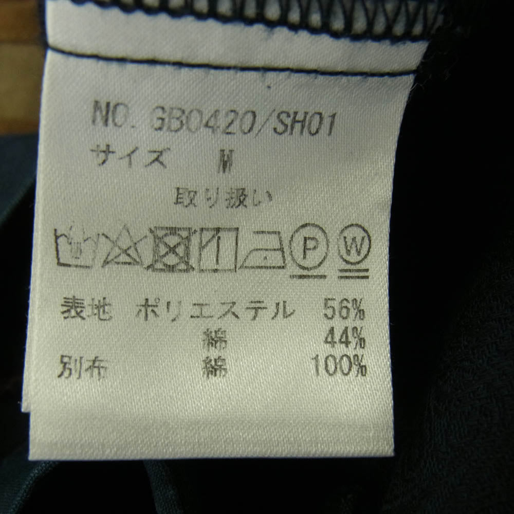 glamb グラム GB0420/SH01 Paisley line SH ペイズリー ライン 開襟 長袖シャツ ネイビー系 ブラウン系 M【中古】