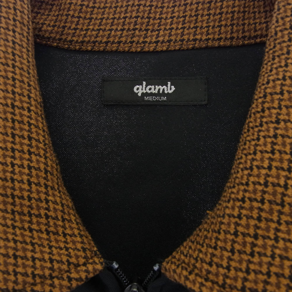 glamb グラム GB0321/CS13 Swing top jersey スウィングトップ ジャージー ジップジャケット ブラック系 M【中古】
