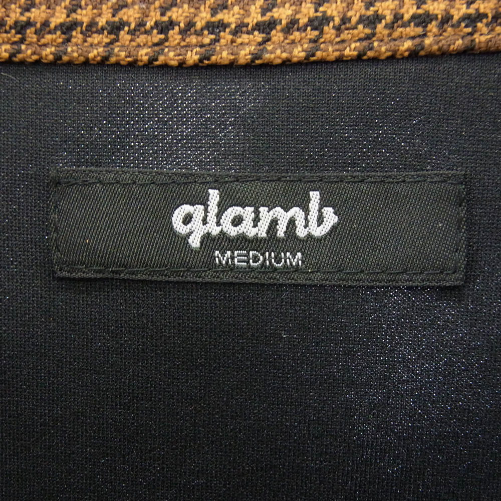glamb グラム GB0321/CS13 Swing top jersey スウィングトップ ジャージー ジップジャケット ブラック系 M【中古】