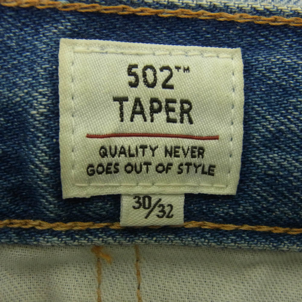 Levi's リーバイス 56518-0076 日本製 Made & Crafted TAPER 502 ジッパーフライ ストレート デニム パンツ w30 インディゴブルー系 30【中古】