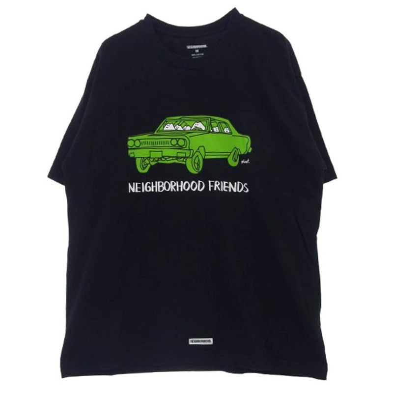 NEIGHBORHOOD ネイバーフッド GHOST フロントプリント Tシャツ 半袖カットソー ブラック系 M【中古】