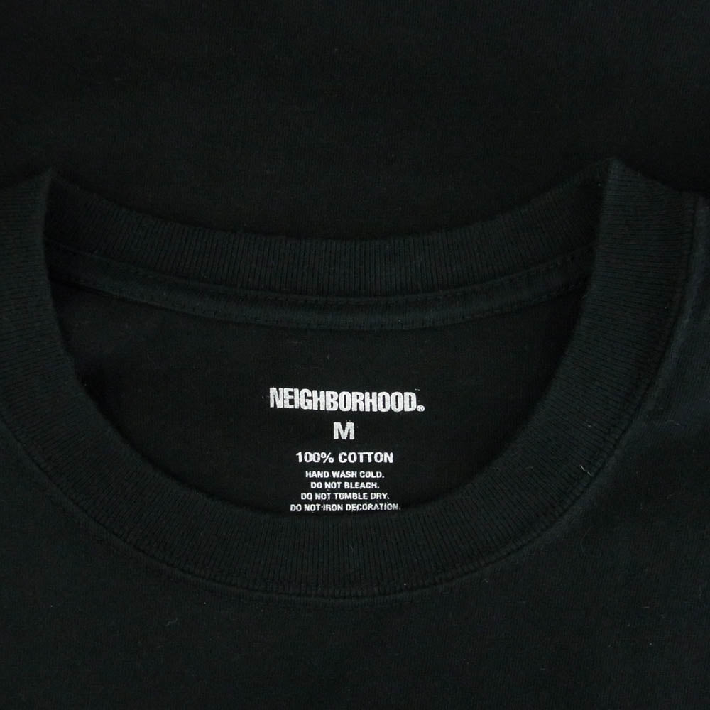 NEIGHBORHOOD ネイバーフッド GHOST フロントプリント Tシャツ 半袖カットソー ブラック系 M【中古】