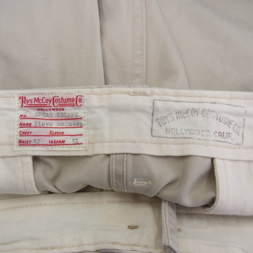 TOY'S McCOY トイズマッコイ GREAT ESCAPE チノトラウザー パンツ ベージュ系 32【中古】