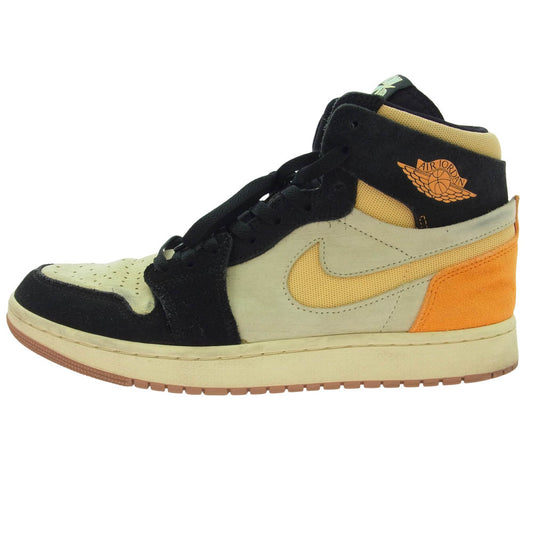 NIKE ナイキ DV1307-100 AIR JORDAN 1 AJ1 High Zoom CMFT 2 Muslin エアジョーダン1 ハイカット ズーム スニーカー モスリン オレンジ系 27cm【中古】