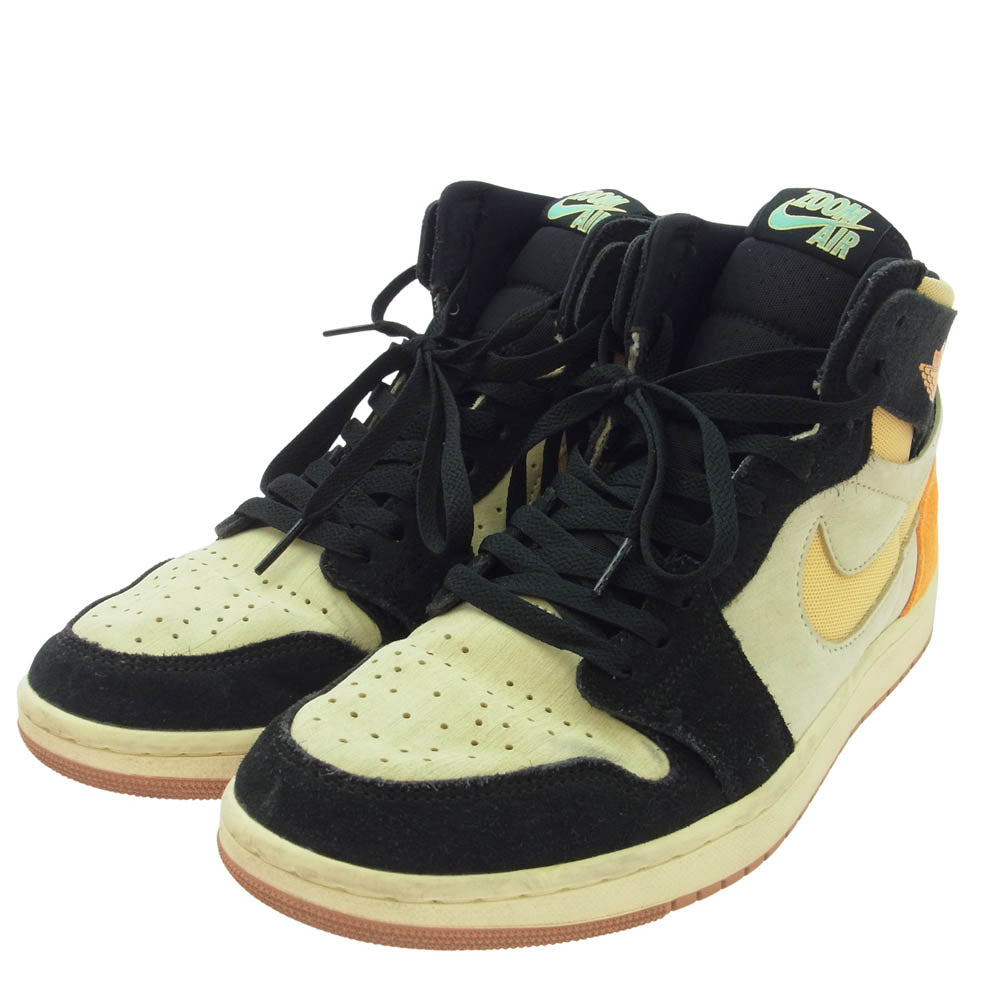 NIKE ナイキ DV1307-100 AIR JORDAN 1 AJ1 High Zoom CMFT 2 Muslin エアジョーダン1 ハイカット ズーム スニーカー モスリン オレンジ系 27cm【中古】