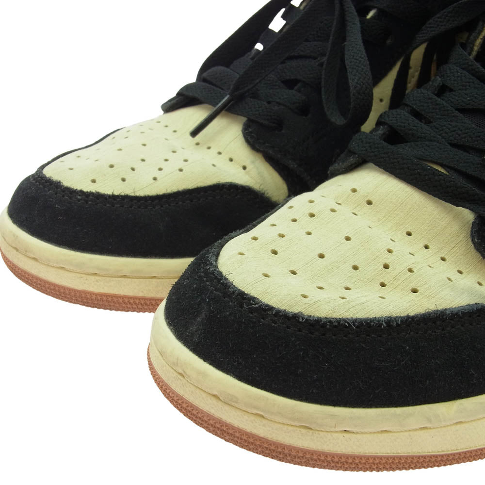 NIKE ナイキ DV1307-100 AIR JORDAN 1 AJ1 High Zoom CMFT 2 Muslin エアジョーダン1 ハイカット ズーム スニーカー モスリン オレンジ系 27cm【中古】