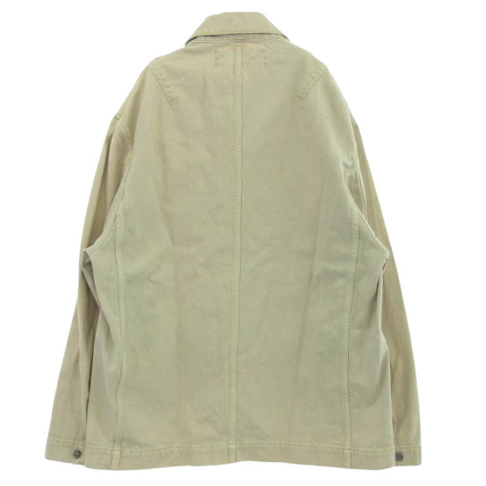 LE SPLASH オーガニックコットン デニム カバーオール ジャケット ベージュ系 48【中古】