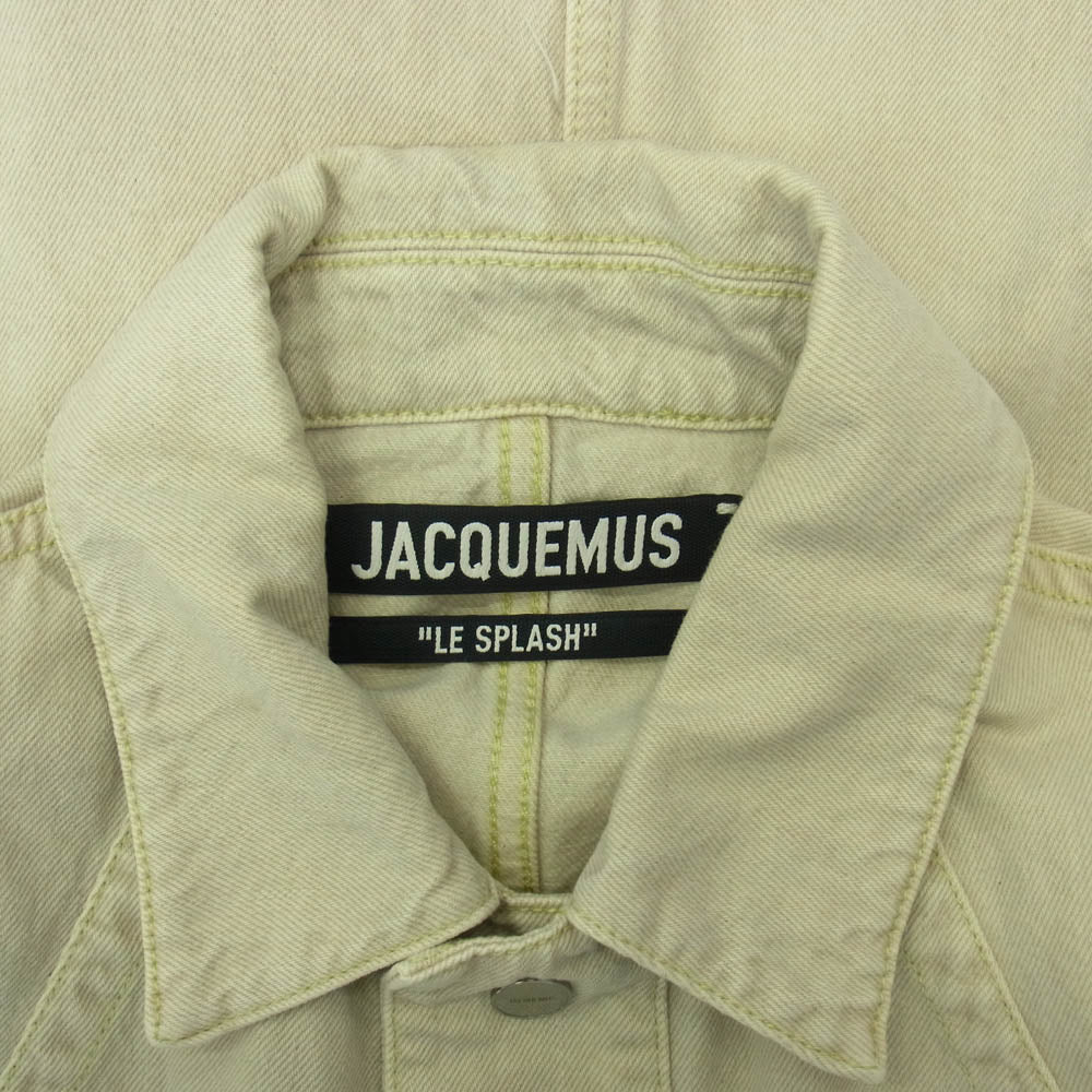 LE SPLASH オーガニックコットン デニム カバーオール ジャケット ベージュ系 48【中古】