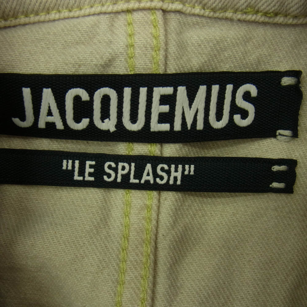 LE SPLASH オーガニックコットン デニム カバーオール ジャケット ベージュ系 48【中古】