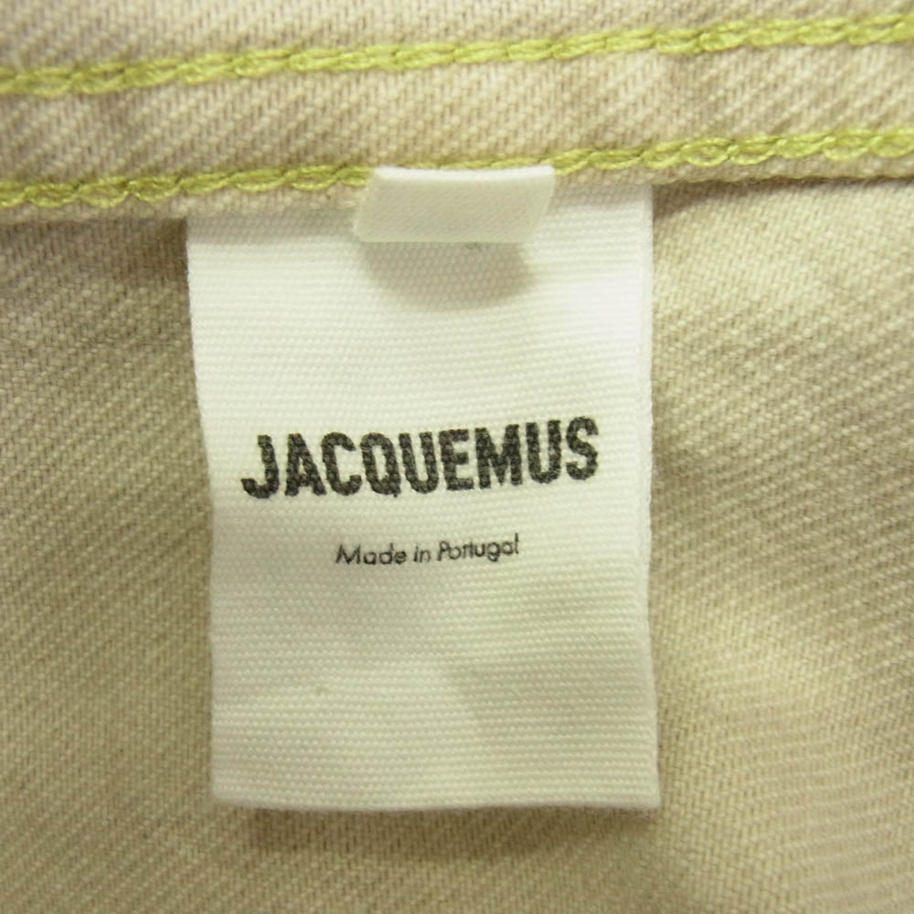 LE SPLASH オーガニックコットン デニム カバーオール ジャケット ベージュ系 48【中古】