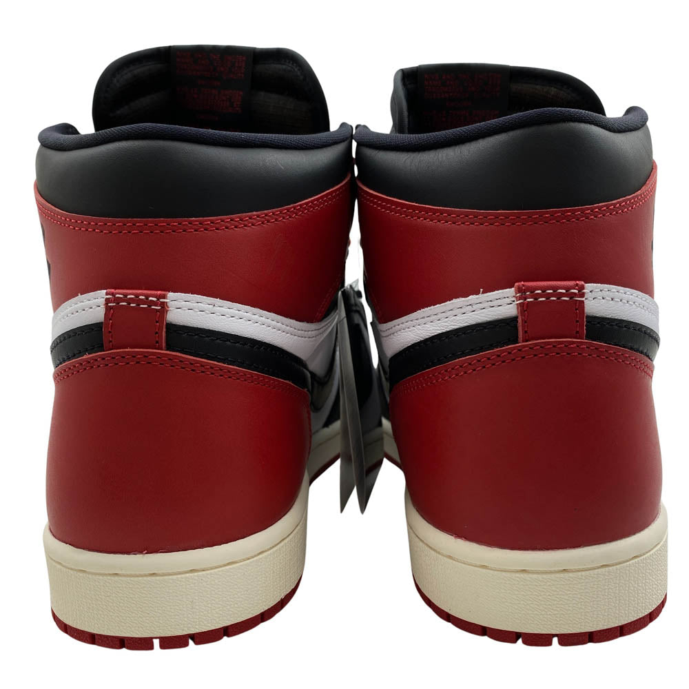 NIKE ナイキ 0DZ5485-106 Air Jordan 1 Retro High OG Black Toe Reimagined エアジョーダン1 レトロ ハイ OG ブラックトゥリイマジンド ハイカット スニーカー ブラック系 レッド系 28.5cm【新古品】【未使用】【中古】