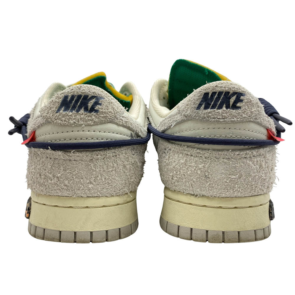 NIKE ナイキ DJ0950-115 × OFF-WHITE オフホワイイト【フェイクバスターズ鑑定済】DUNK LOW 1 OF 50 20 ダンクロー ローカットスニーカー ホワイト系 グレー系 26.5cm【中古】