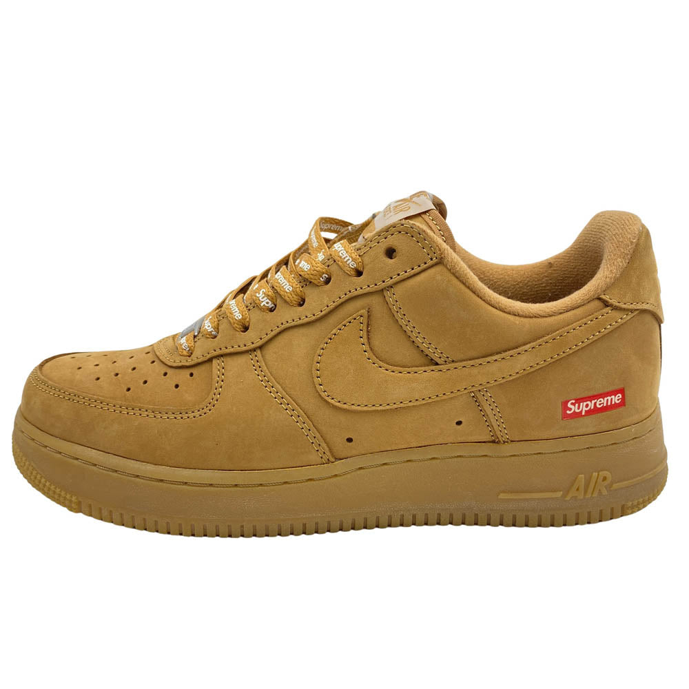 Supreme シュプリーム DN1555-200 × Nike ナイキ 【フェイクバスターズ鑑定済】Air Force 1 Low Flax Wheat エアフォース 1 ローカットスニーカー ブラウン系 26cm【中古】