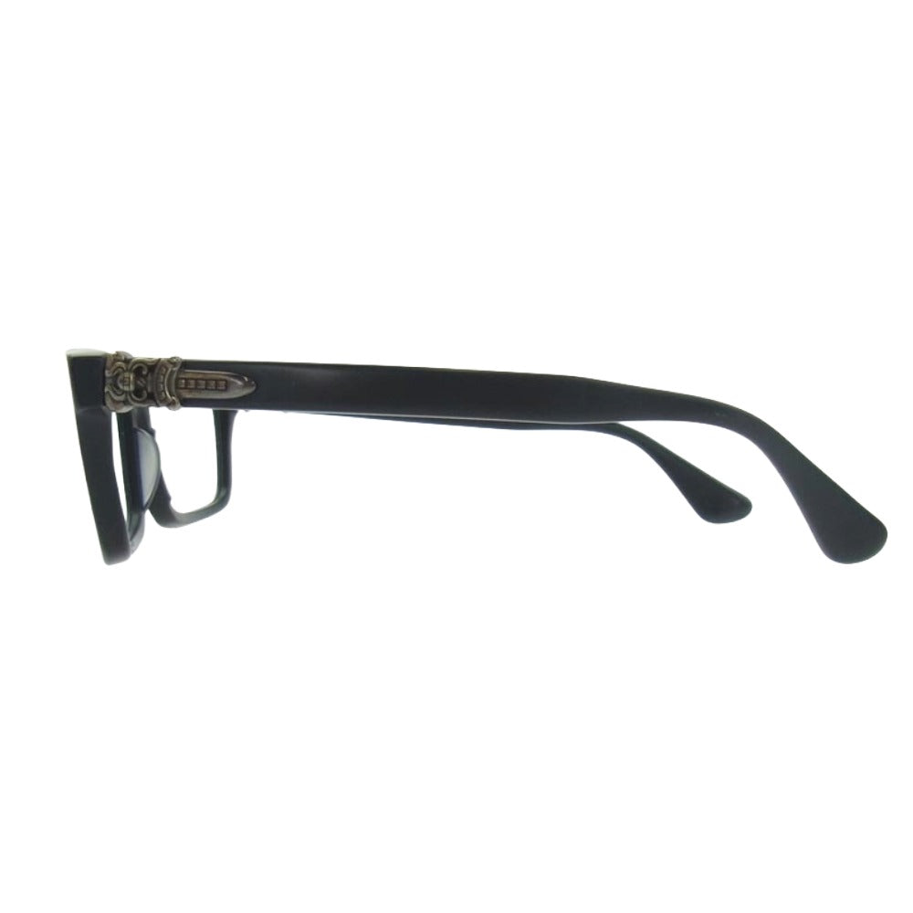 CHROME HEARTS クロムハーツ（原本無） RUMPLEFORESKIN-A ダガーテンプル 眼鏡 アイウェア ブラック系【中古】