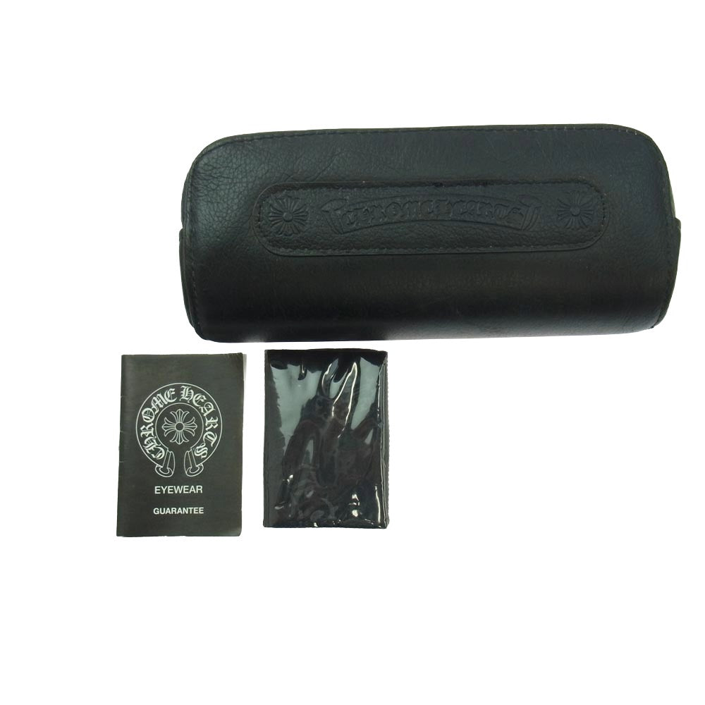 CHROME HEARTS クロムハーツ（原本無） RUMPLEFORESKIN-A ダガーテンプル 眼鏡 アイウェア ブラック系【中古】