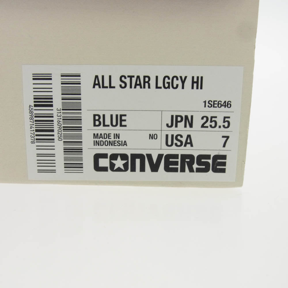 CONVERSE コンバース ALL STAR LGCY HI オールスター レガシー ハイ スニーカー BLUE ダークネイビー系 25.5cm【美品】【中古】