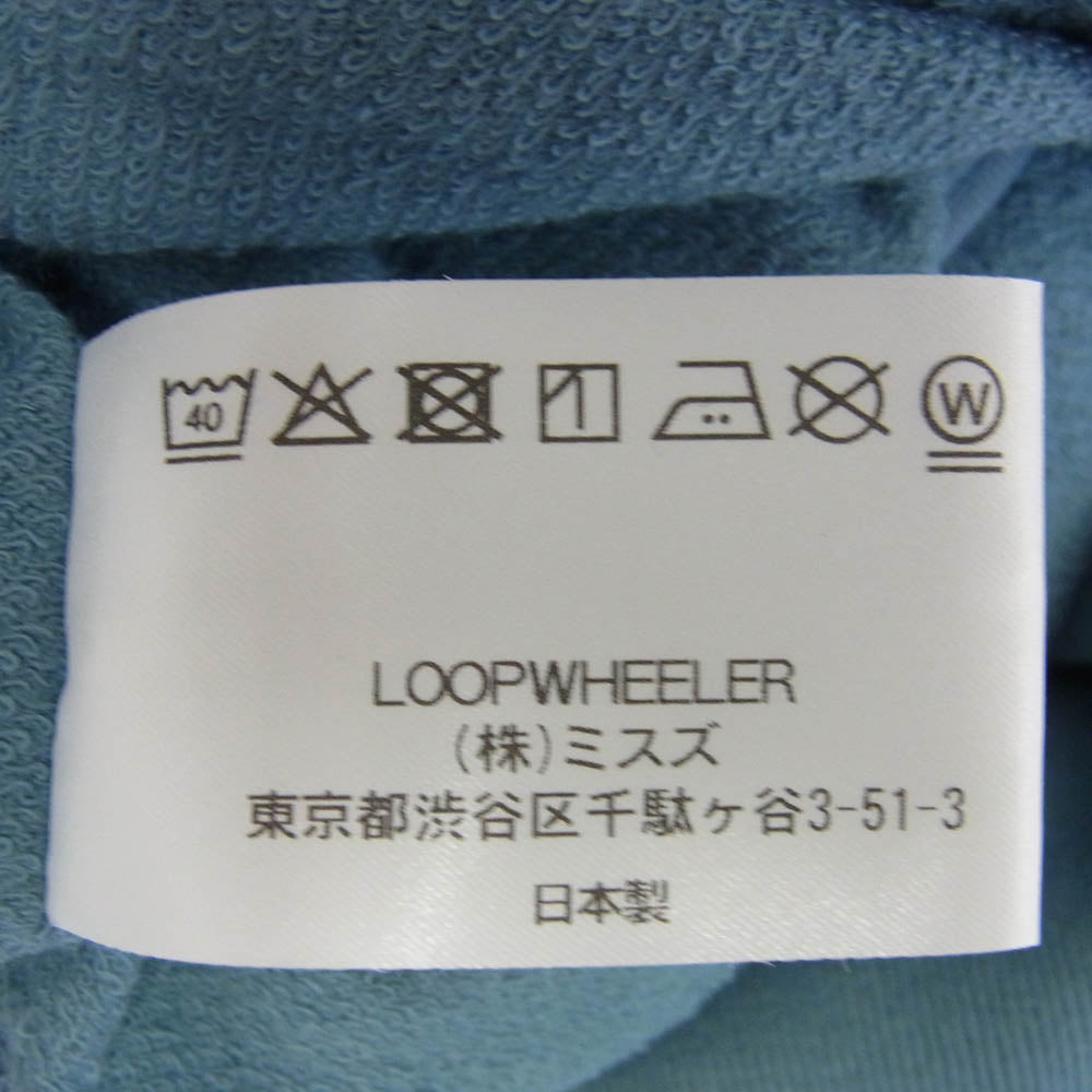 LOOPWHEELER ループウィラー LW290 LW スーパーライト EVO ハイジップ フーディ フルジップ パーカーヨコスカグレー ブルー系 グリーン系 S【新古品】【未使用】【中古】