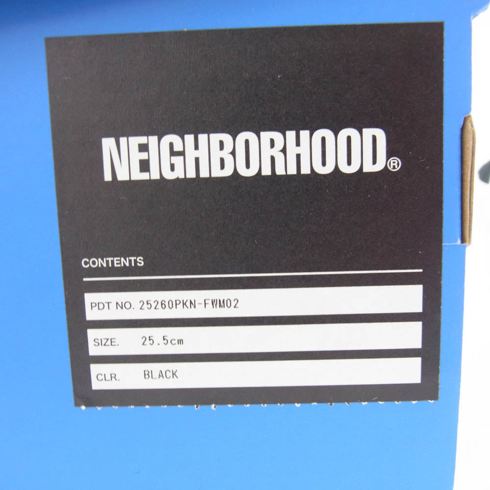 NEIGHBORHOOD ネイバーフッド 25AW 25260PKN-FWM02 NH X PRO-KEDS . ROYAL PLUS SUEDE HI プロケッズ ロイヤルプラス スエード ハイ スニーカー ブラック系 25.5cm【新古品】【未使用】【中古】