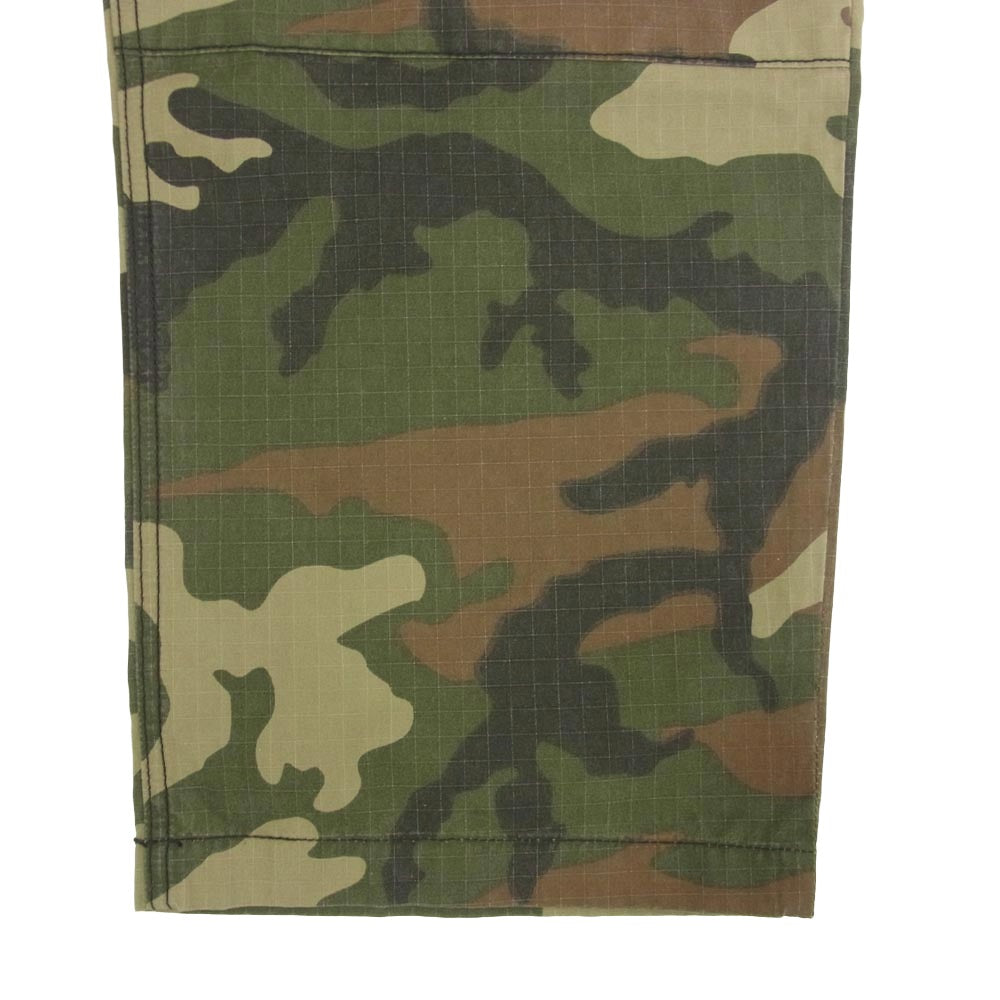 CHROME HEARTS クロムハーツ（原本無） DEVIL DOG RIPSTOP PANTS CAMO クロスパッチ付き カモフラ柄 カーゴパンツ カーキ系 36【極上美品】【中古】