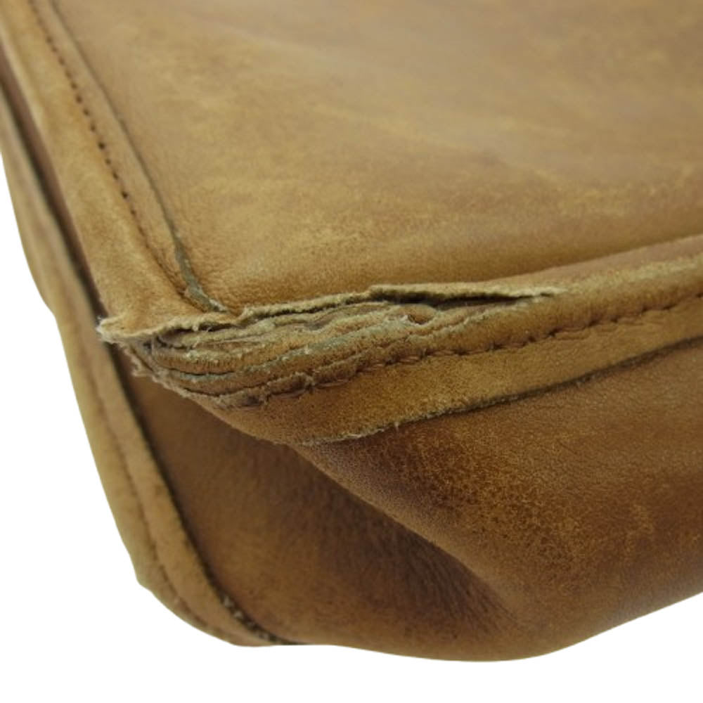 COACH コーチ 80s USA製 OLD COACH オールドコーチ クラブタンレザー ショルダーバッグ ブラウン系【中古】