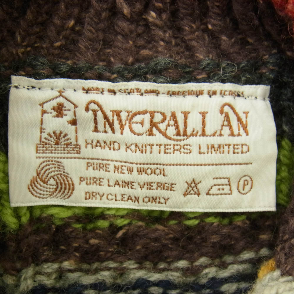 INVERALLAN インバーアラン 茶タグ kids 子供用 3A LUMBER CARDIGAN MULTI ランバー カーディガン マルチカラー マルチカラー系【中古】