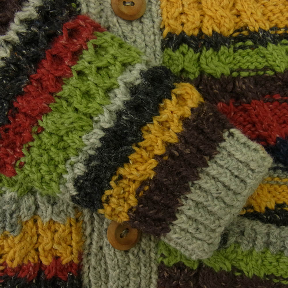 INVERALLAN インバーアラン 茶タグ kids 子供用 3A LUMBER CARDIGAN MULTI ランバー カーディガン マルチカラー マルチカラー系【中古】