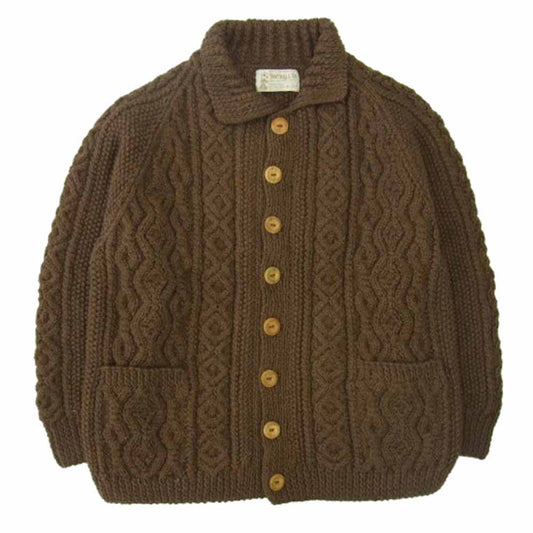 INVERALLAN インバーアラン 茶タグ 3A LUMBER CARDIGAN ランバー カーディガン ブラウン系 ブラウン系【中古】