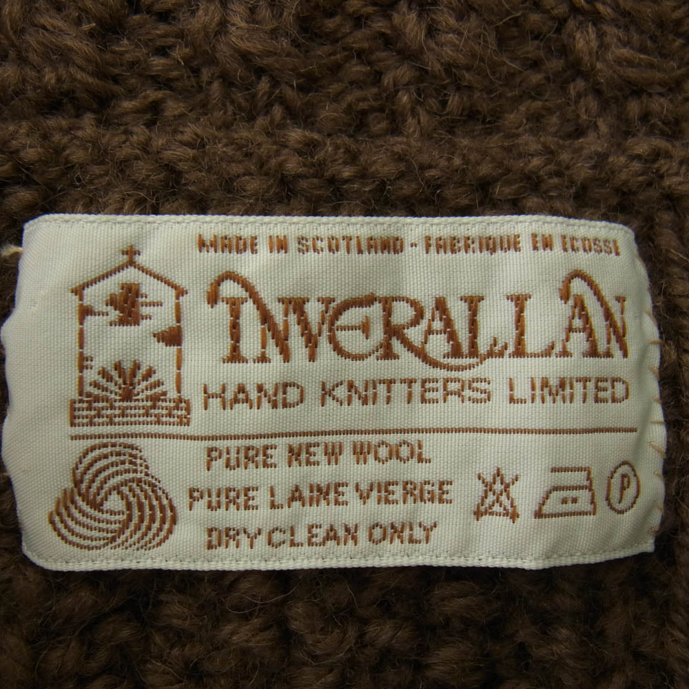 INVERALLAN インバーアラン 茶タグ 3A LUMBER CARDIGAN ランバー カーディガン ブラウン系 ブラウン系【中古】