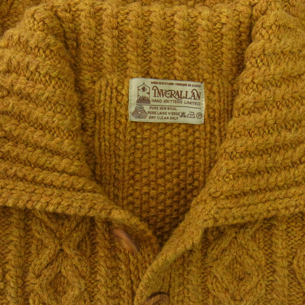 INVERALLAN インバーアラン 茶タグ 3A LUMBER CARDIGAN ランバー カーディガン キャメル系 キャメル系【中古】