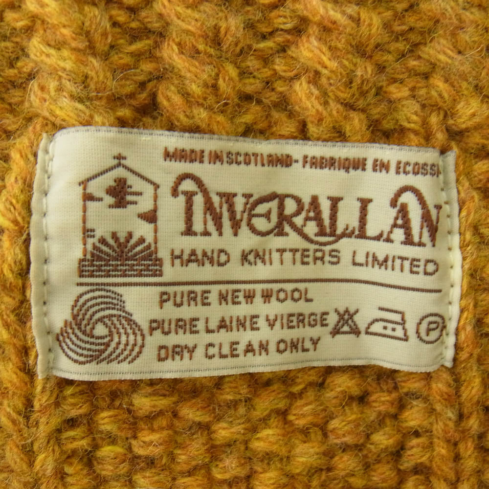 INVERALLAN インバーアラン 茶タグ 3A LUMBER CARDIGAN ランバー カーディガン キャメル系 キャメル系【中古】
