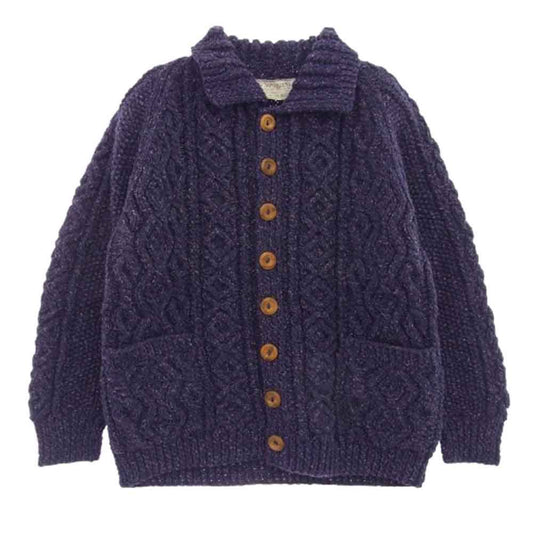 INVERALLAN インバーアラン 茶タグ 3A LUMBER CARDIGAN ランバー カーディガン パープル系 パープル系【中古】