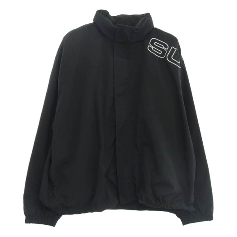 Supreme シュプリーム 24AW SPELLOUT EMBROIDERED TRACK JACKET スペルアウト ロゴ刺繍 トラック ジャケット ブラック系 L【中古】